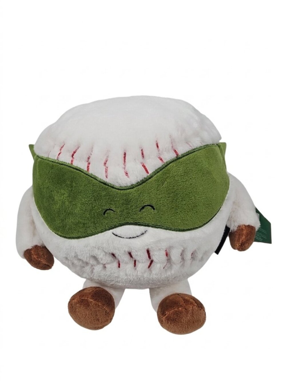 NWT FAO Schwarz Heroes Of The Game White Baseball Plush Cape Mask Toy White